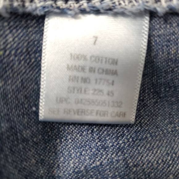 Lakin McKey L*M Bib Overalls Blue Denim Unisex Boy - Picture 9 of 15